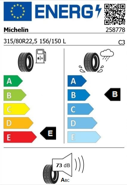 Anvelopa tractiune 315/80/22,5 Michelin Multi HD D (MS) 156/150L