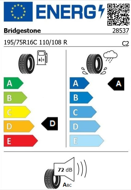Anvelopa all seasons 195/75/16C Bridgestone Duravis AllSeason 110/108R